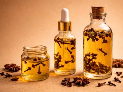 Clove oil benefits for skin and hair, clove oil uses, and how to dilute and apply clove oil safely on face and hair.