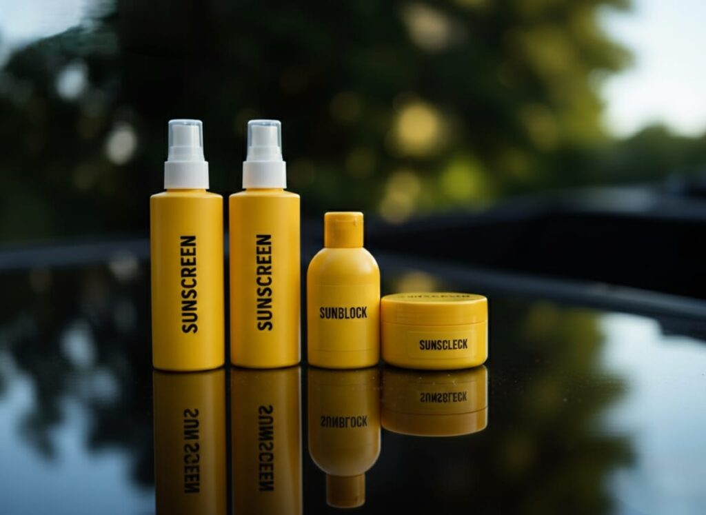 sunblock and sunscreen