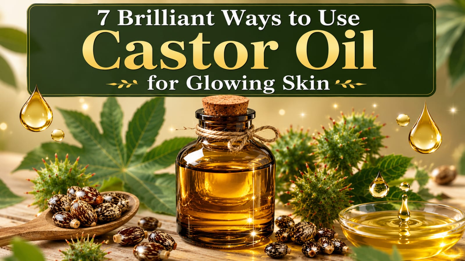 7 Best Ways to Use Castor Oil for Beauty, Glowing, and Beautiful Skin